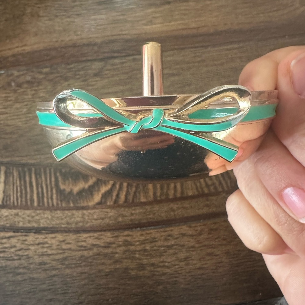 Kate spade for Lenox ring holder silver plated.